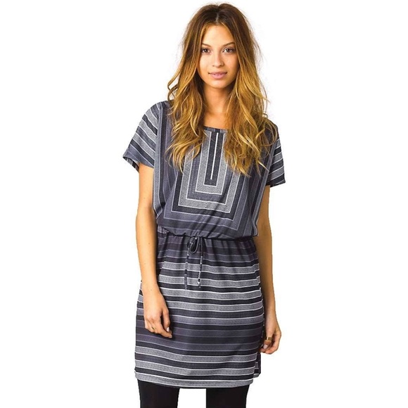 PrAna Geometric Drawstring Waist Lindy Dress - Picture 1 of 5